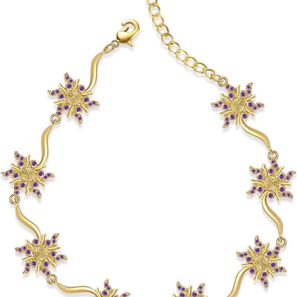 Jewelry - Sun Bracelet Gold Plated Tangled Princess Jewelry Birthday Gift for Women
